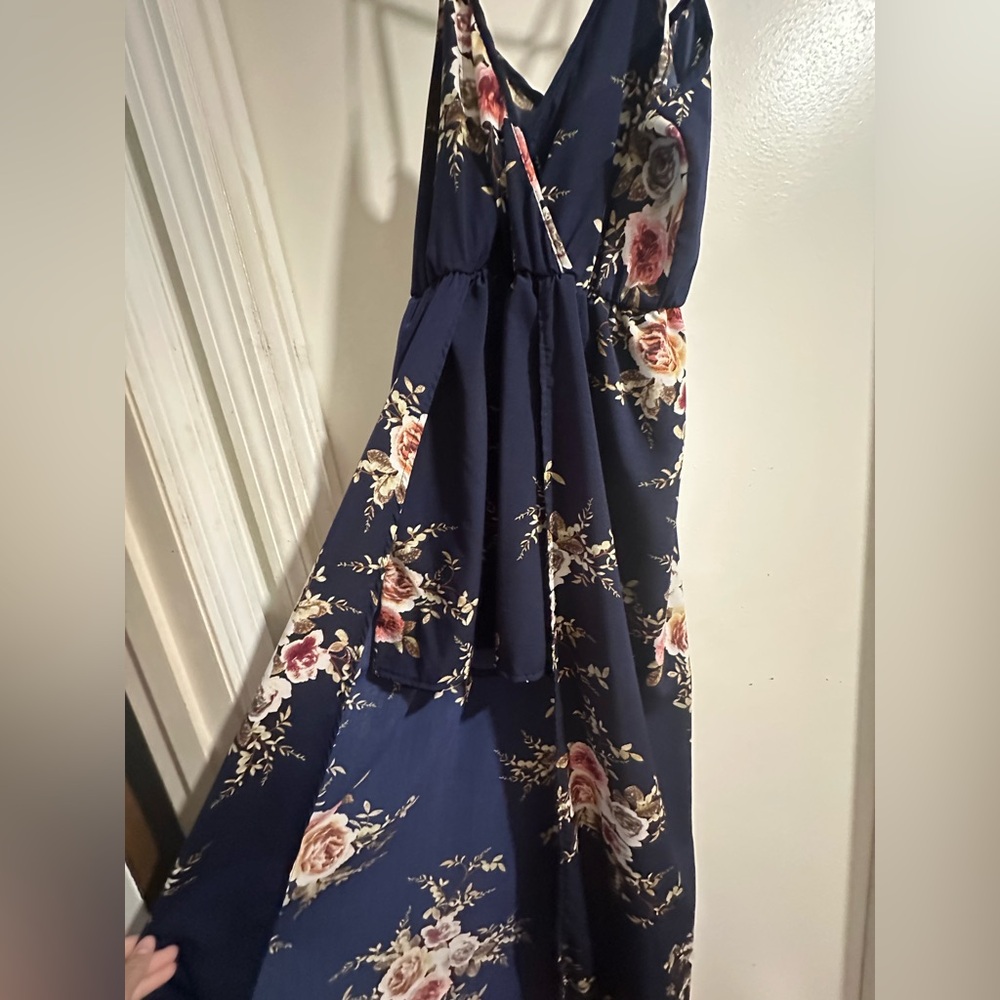 Floral Navy Maxi Dress